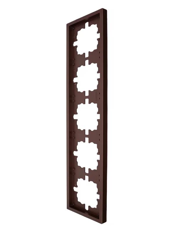 Рамка 5-мест. горизонт. ZIMA шоколад LEZARD 704-7300-150