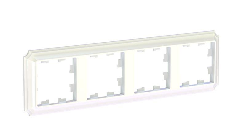 Рамка 4-м AtlasDesign Antique универс. жемчуж. SE ATN100404