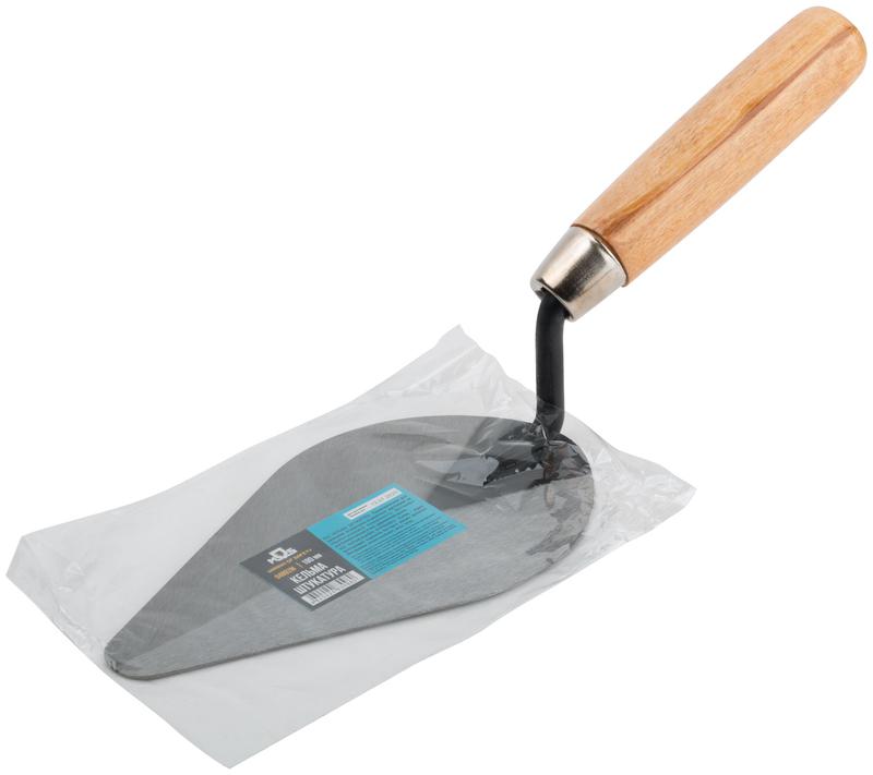 Кельма штукатура инструментальная сталь деревянная ручка 180мм MOS 04892М