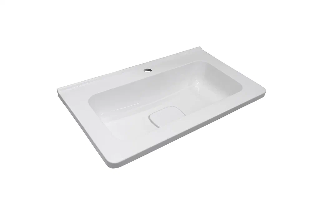 Тумба подвесная "Бергамо мини 60" (2 ящ.) Люкс антискрейтч белый, PLUS