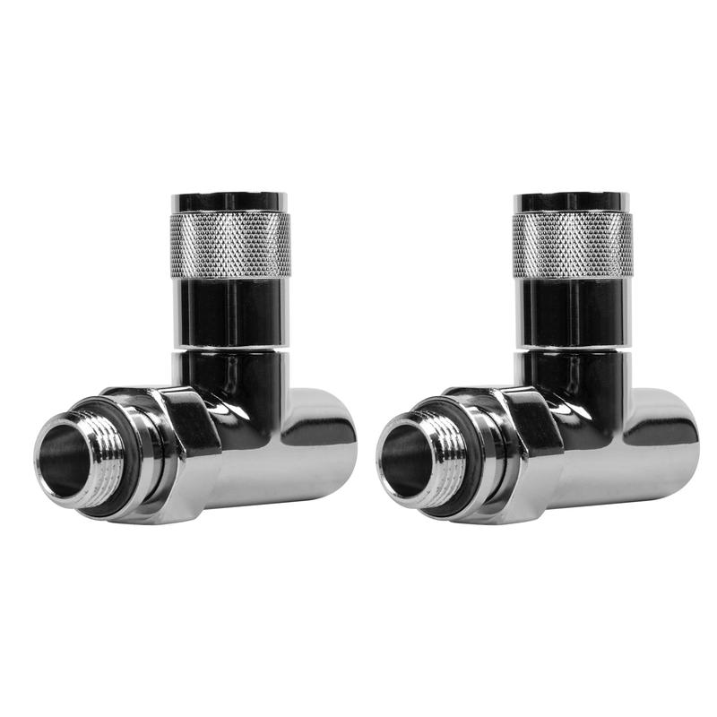 Набор дизайн-вентилей PIANO прямой 1/2дюйм хром Royal Thermo НС-1161360