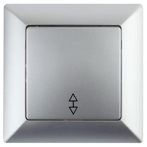 Переключатель 1-кл. СП Solo 4-103-03 10А 250В IP20 алюм. Intro Б0053579