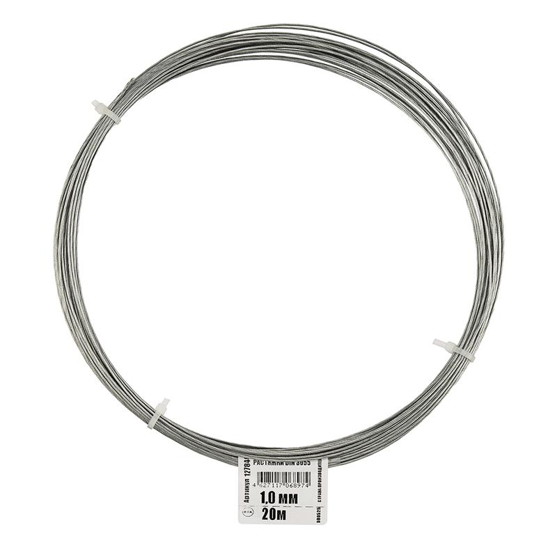Трос для растяжки 1.0мм DIN 3055 стальной (уп.20м) Tech-Krep/Zitar 127840