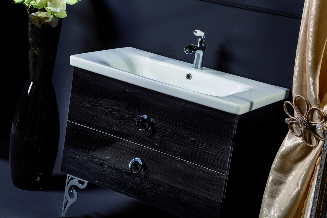 Тумба NeoArt 80см*48 (52) BLACK WOOD