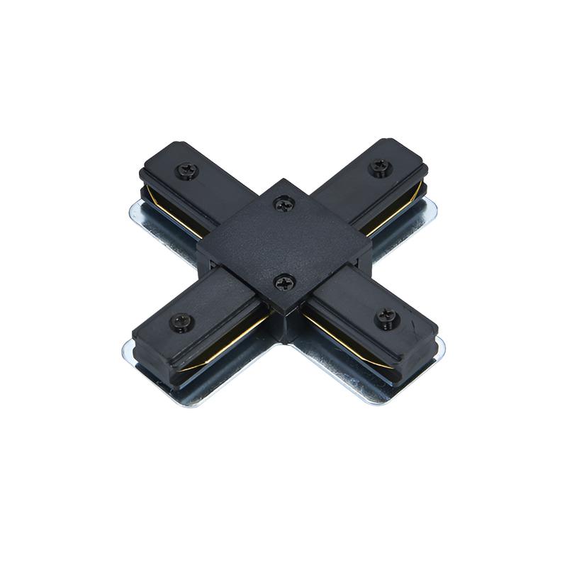 Коннектор X-образный XRB-BL для шинопровода RB черн. IN HOME 4690612060668