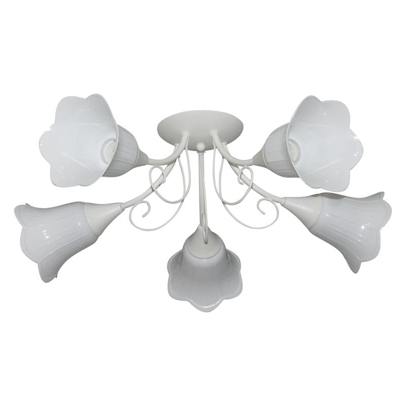 Светильник "Веста" 151 (плафон П0471) НПБ 01-5х60-119 Е27 (ИМ) потолочный бел. Элетех 1005404988