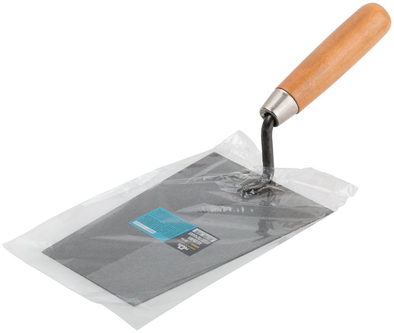 Кельма отделочная инструментальная сталь деревянная ручка 180мм MOS 04888М