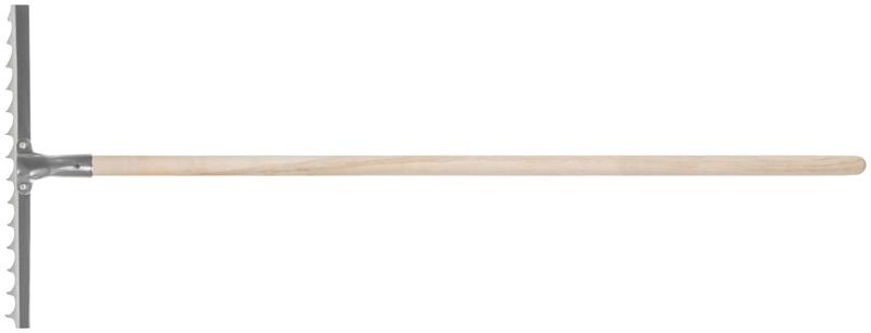 Грабли витой зуб нержавеющая сталь 14 зубьев с деревянным черенком FIT 76984