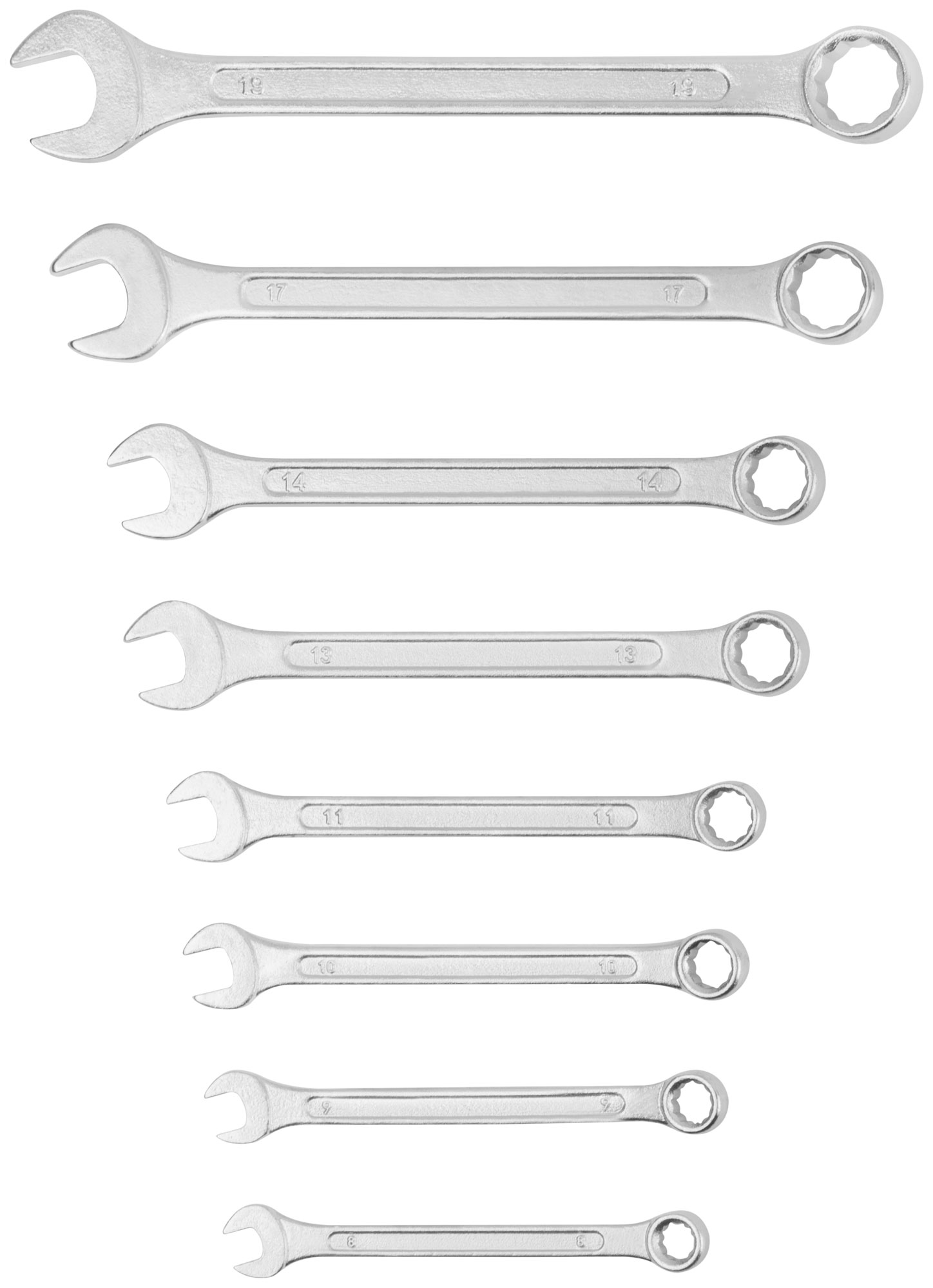 Ключи комбинированные в нейлоновом чехле "Хард", набор  8 шт. ( 8-19 мм )