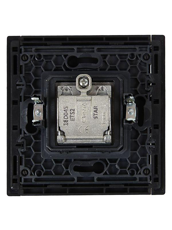 Розетка 2-м TV+SAT FORTE&PIANO FP138 черн. IEK FP-AF20-O-K02