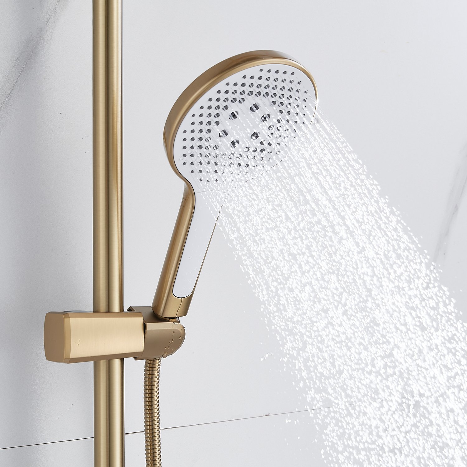 Душевая система Rose R3936G, золотой сатин