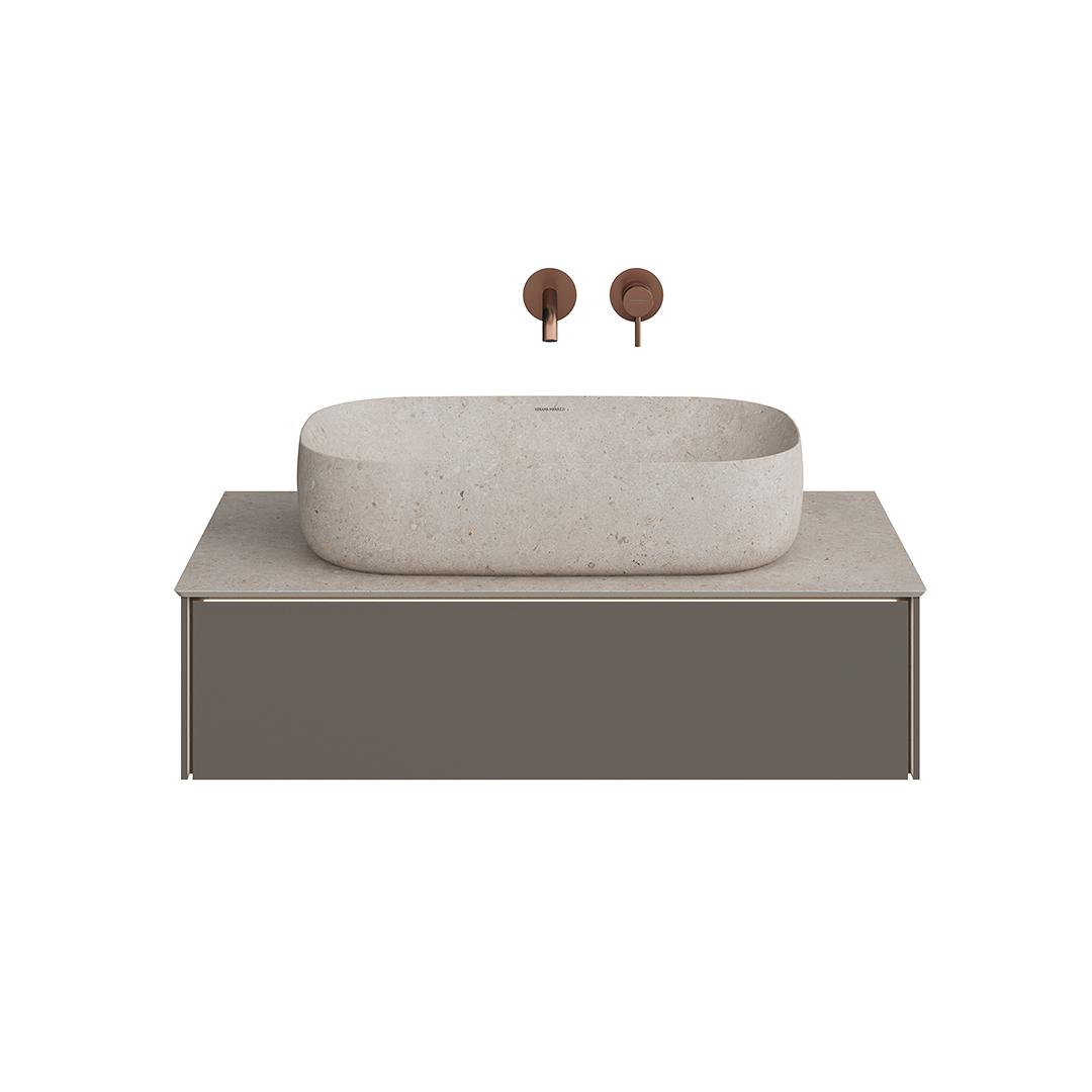 Тумба MAGICA подвесная 90, 1 ящик, вечерний серый матовый