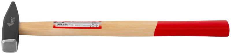 Молоток слесарный "Оптима" 200г деревянная ручка КУРС 44102
