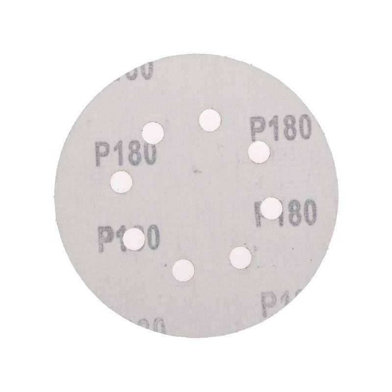 Диск абразивный на ворсовой основе на липучке перфорир. P180 125мм (уп.10шт) Kranz KR-91-1169