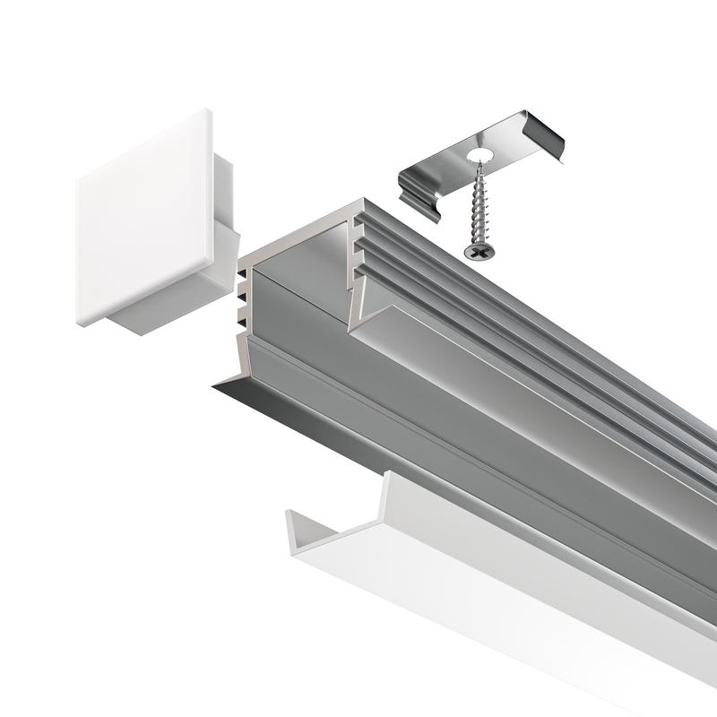 Профиль алюминиевый встраив. 22х12 Maytoni ALM006S-2M