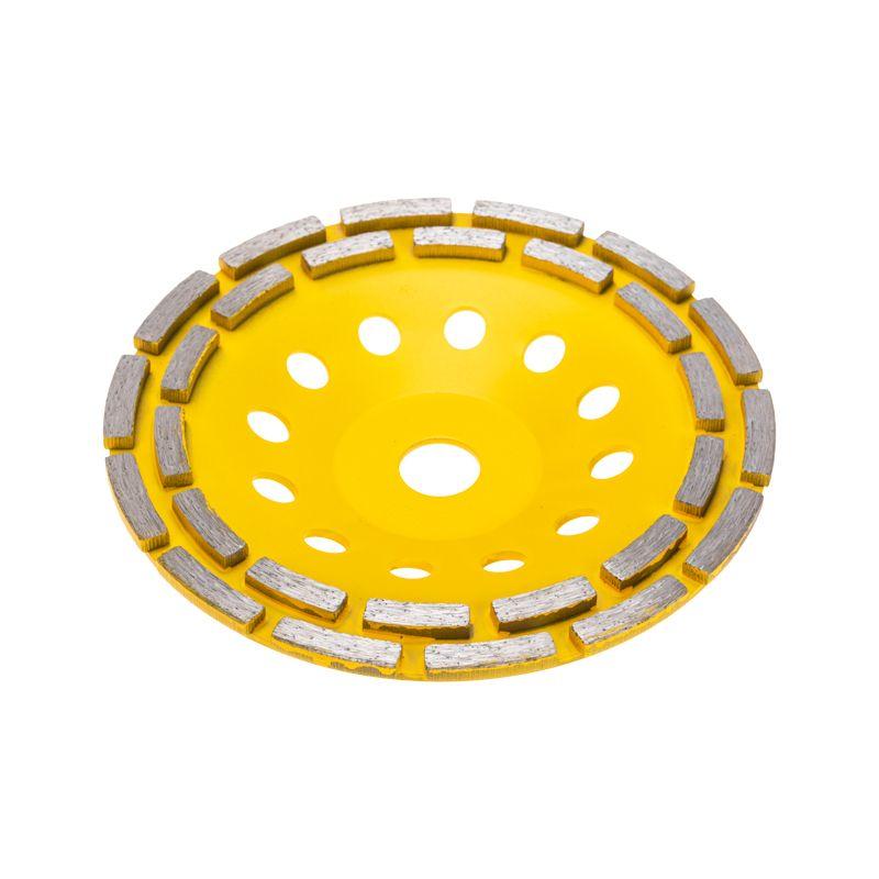 Чашка алмазная шлифовальная двухрядная 180х22.2мм KRANZ KR-90-0253