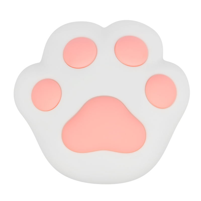 Ночник силиконовый Кошачья лапа розовый