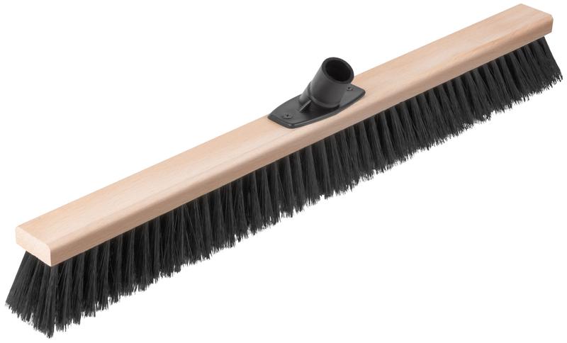 Щетка для пола деревянная наклонная "Метро" пластиковая тулейка под углом 5-ти рядная 600х45мм КУРС 68043