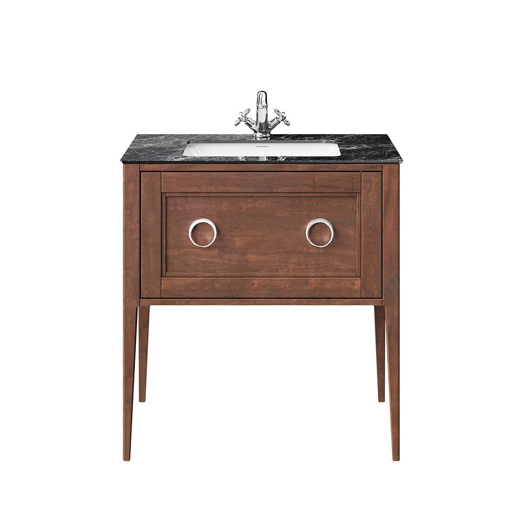 Тумба PLAZA Classic NEO напольная с ящиком 80, орех матовый