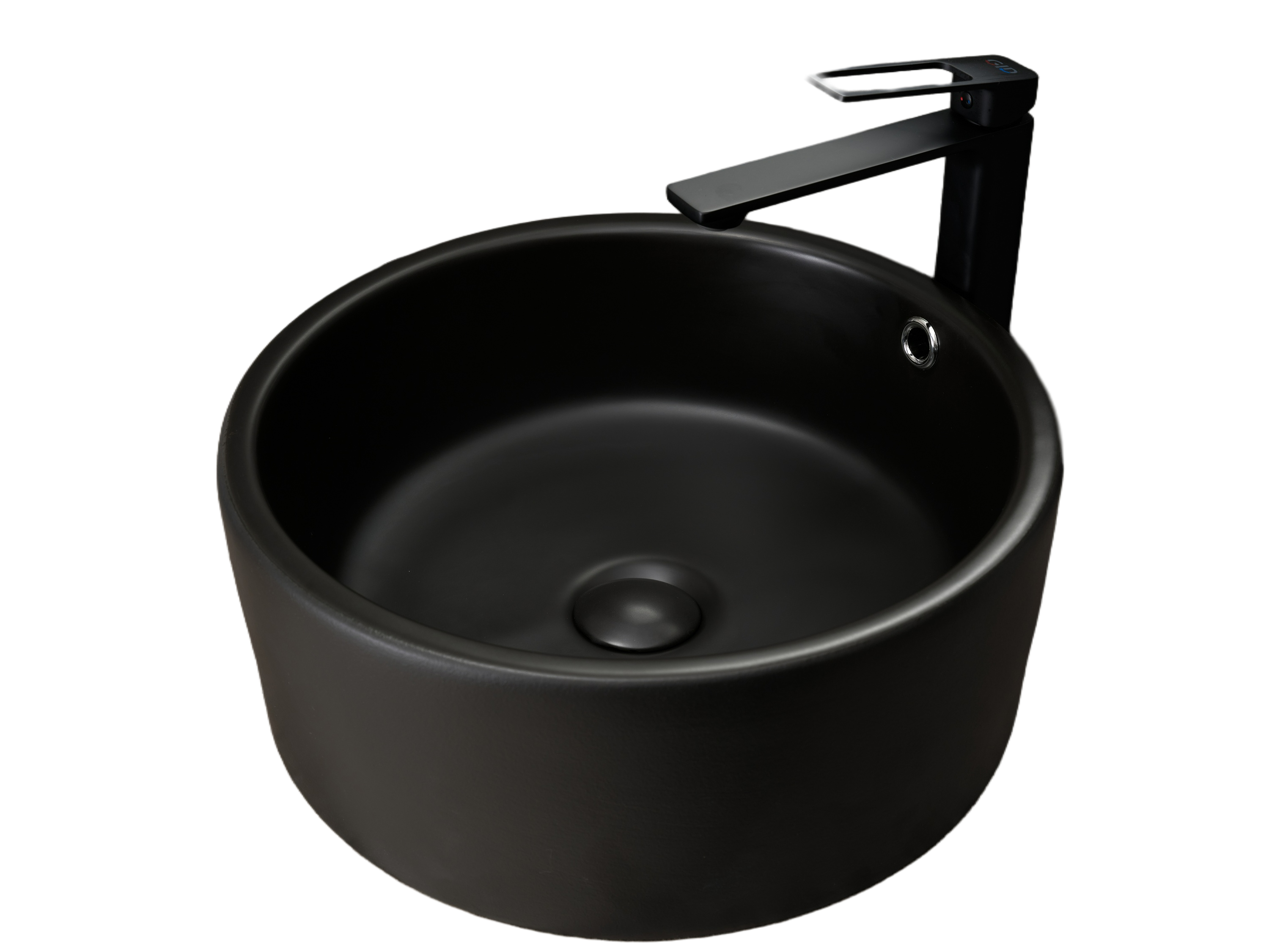 Раковина Gid N9130bg 53382 накладная черная графит 41.5x41.5x16.5