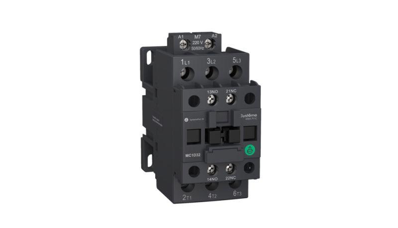 Контактор MC1D 3п 38А НО+НЗ 24В DC с пониж. током потребл. катушки SE MC1D38BL