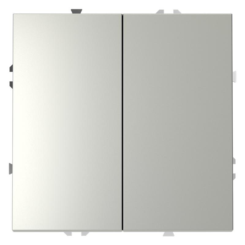 Переключатель проходной 2-кл. СП S70 10А механизм сталь Voltum VLS020305