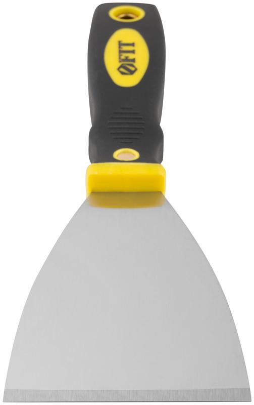 Шпатель для удаления ржавчины профи толщ. лезвия 1мм двухкомп. ручка сметал. бойком 3дюйм (75мм) FIT 06673