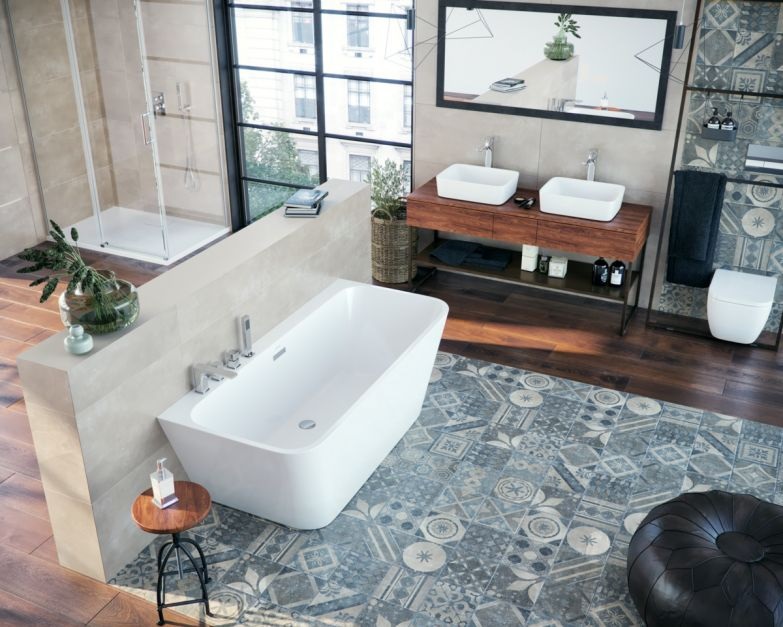 Ванна LUGANO акриловая отдельностоящая Ceruttispa (170х750х580)