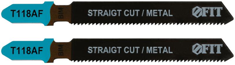 Набор полотен по металлу Bimetal фрезерованные волнистые зубья 76/51/12мм T118AF (уп.2шт) FIT 40971