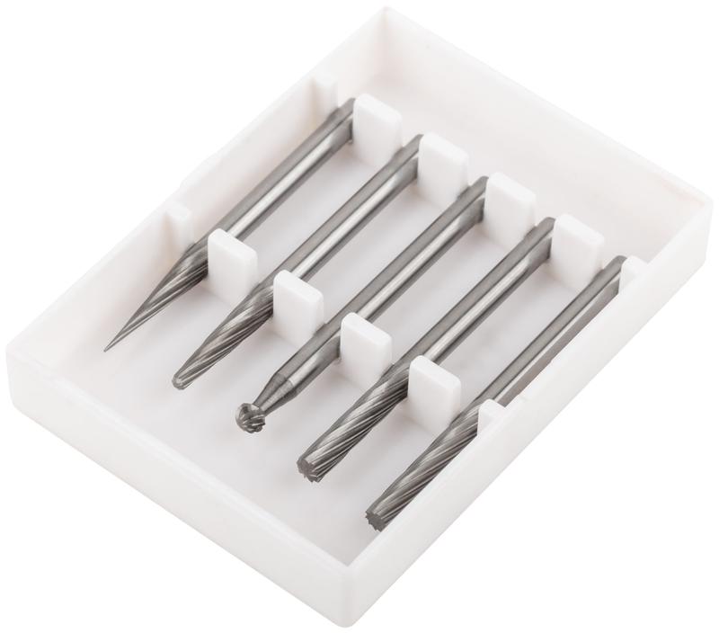 Набор шарошек карбидные Профи штифт 3мм (мини) 5шт FIT 36601