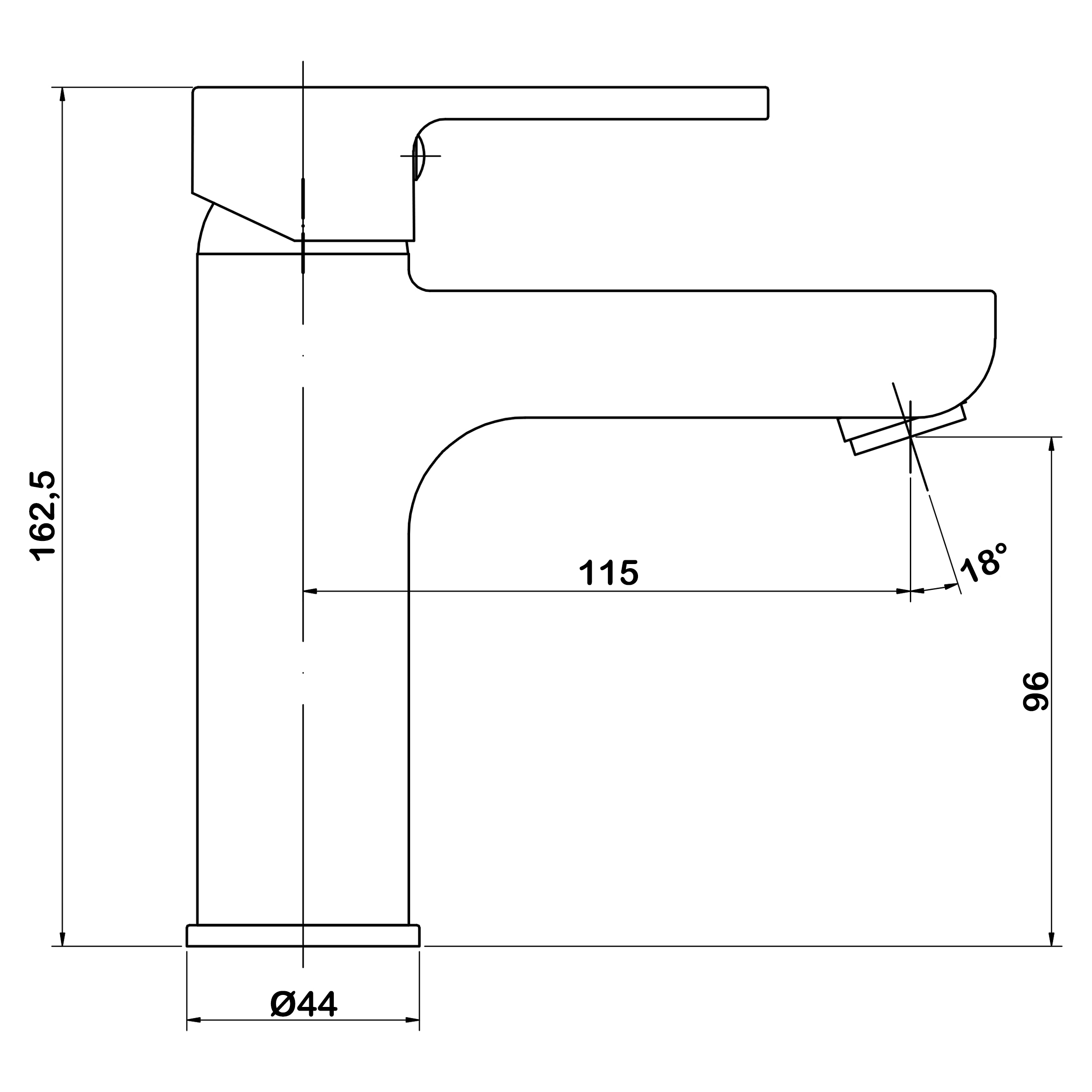 Смеситель для раковины Swedbe Lynx 2310