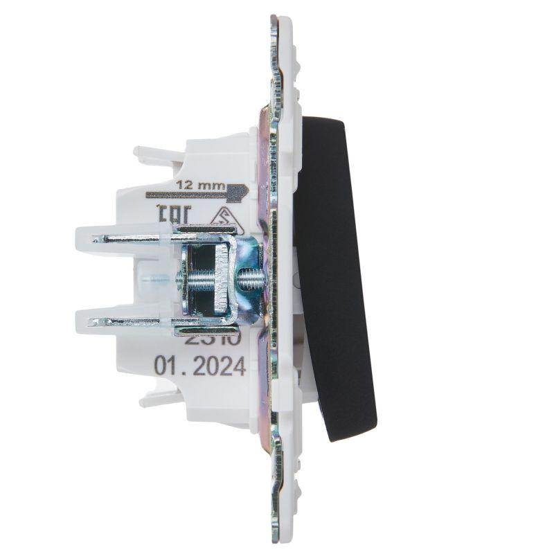 Выключатель перекрестный 1-кл. SKANDY 10А SK-V03Bl черн. IEK SK-V13-0-10-K02