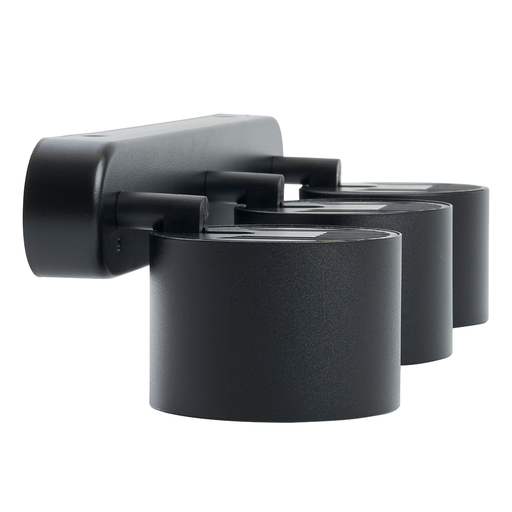 Светильник ДБО 3хGX53 без ламп наклонный черный