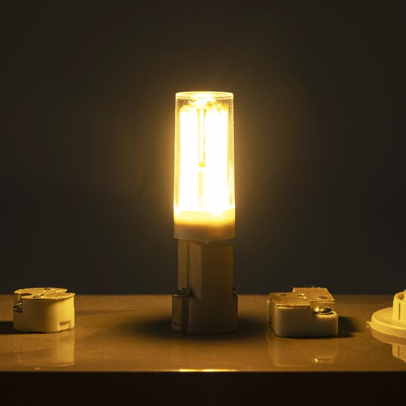 Лампа светодиодная филаментная PLED-G9 PRO 6Вт 2700К 480лм 230В d16.5х55мм JazzWay 5062610