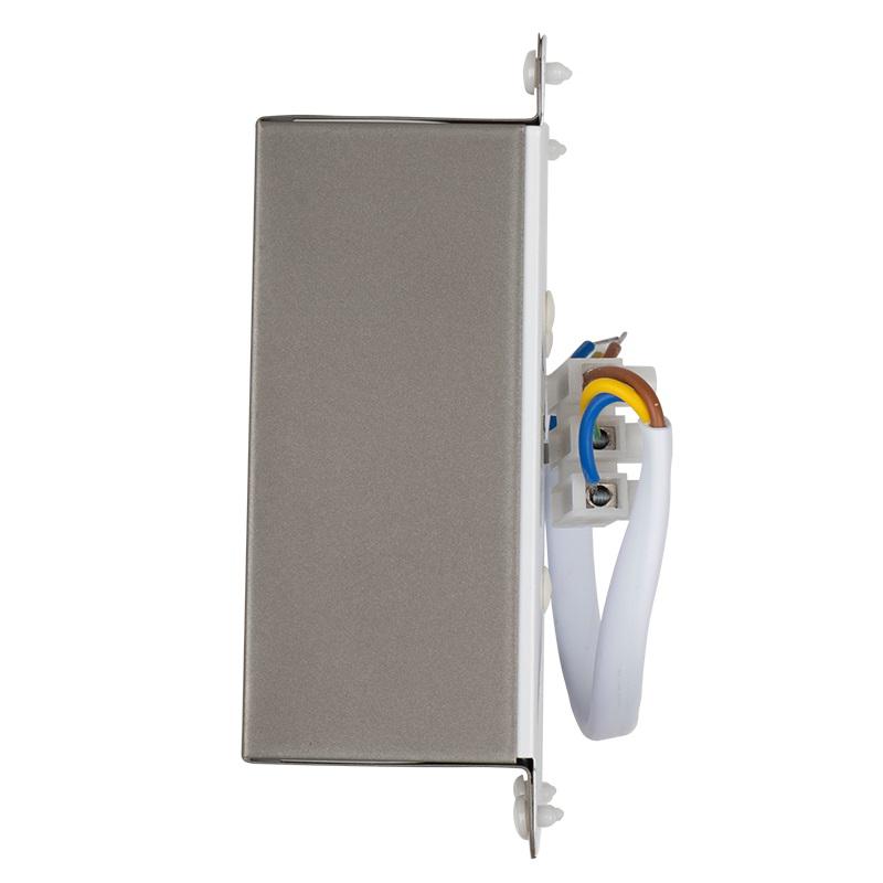 Светильник светодиодный PPL 089/G OPAL 9Вт 3000К IP40 GREY Грильято 100х100мм Домино ДВО JazzWay 5068988