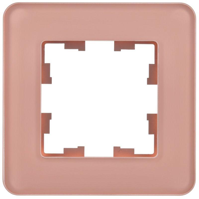 Рамка 1-м BRITE РУ-1-2-Бр стекло дым. RE IEK BR-M12-G-41-K97