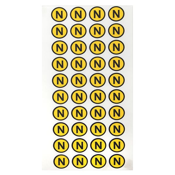 Наклейка "N" d20мм EKF an-2-07