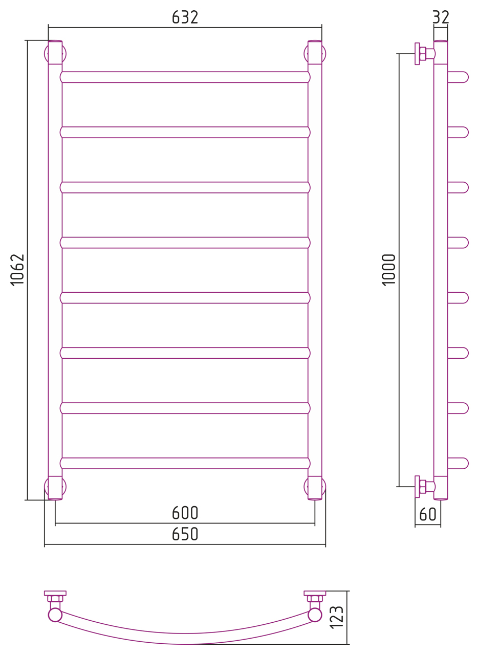 ДР "ГАЛАНТ+" 1000х600 (Белый) 12-0200-1060