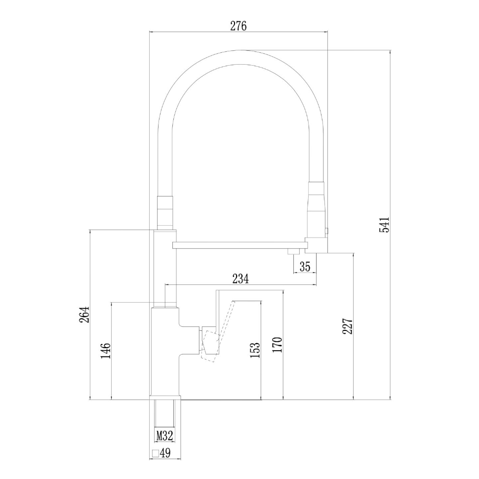 Смеситель для кухни с подключением к фильтру Savol S-L1809Q-02, графит