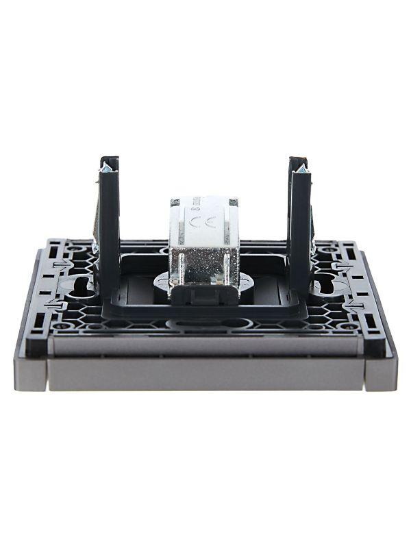 Розетка TV оконечная FORTE&PIANO FP528 сталь IEK FP-A10-O-K46