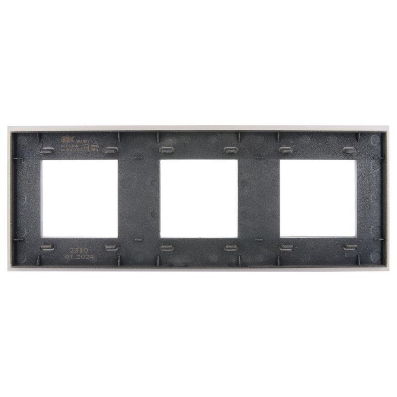 Рамка 3-м SKANDY SK-F23Sh стекло шампань IEK SK-M32-G-K37