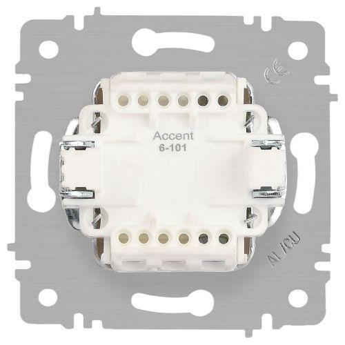 Выключатель 1-кл. СП Accent 6-101-10 10А IP20 250В AL/CU венге Intro Б0063444