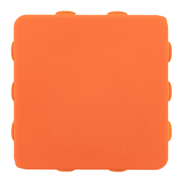 Коробка огнестойкая E45 100х100х50мм IP55 с клеммниками 4 полюса 0.5-10кв.мм HF EKF plc-kmfr-100-410