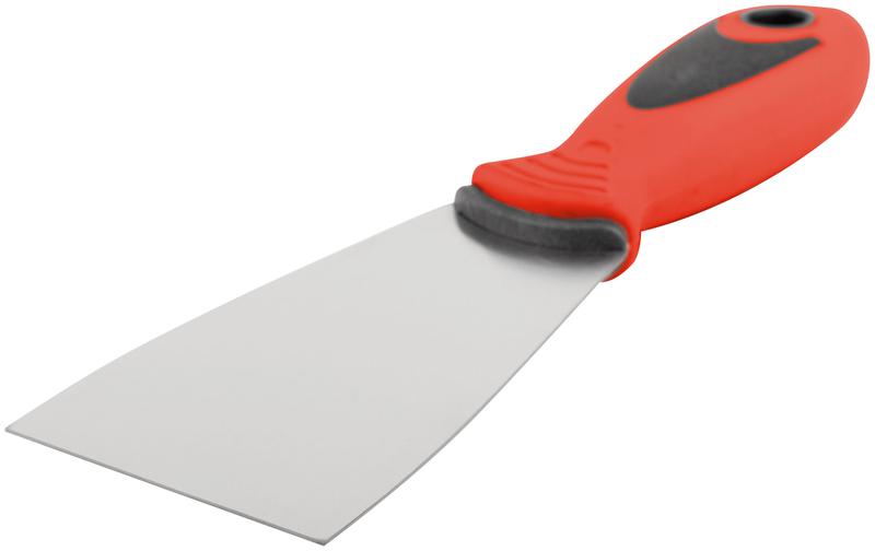 Шпатель 60мм прорезиненная ручка нерж. сталь КУРС 06712