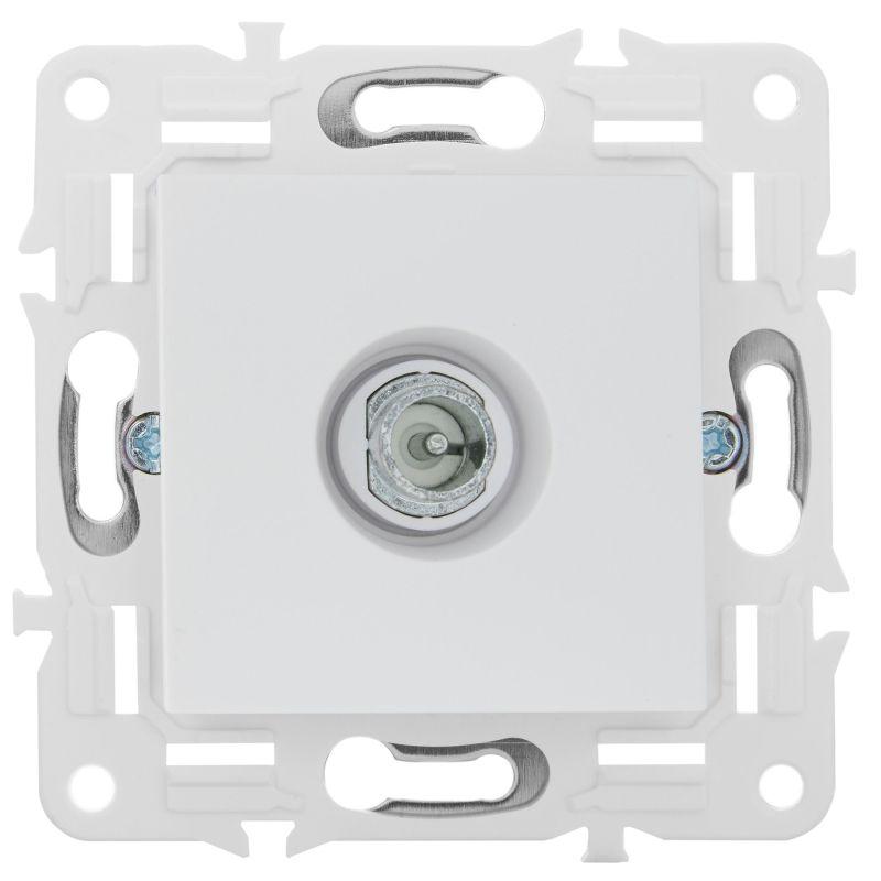 Розетка телевизионная проходная TV SKANDY SK-A17W арктич. бел. IEK SK-A10-P-K01