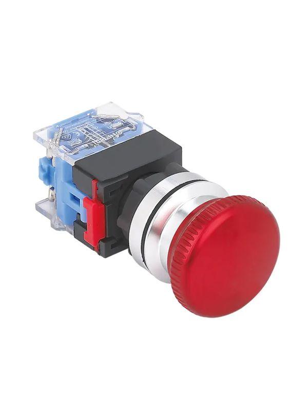 Выключатель кнопочный ВК30-01MB/R/P 1НЗ гриб без фиксации 40мм d30мм IP65 красн. Электротехник ET086976