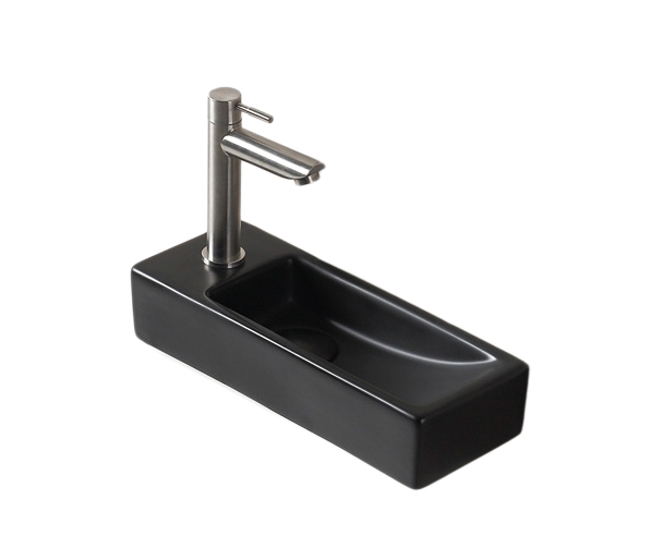 Раковина Gid Bm9271R 62202R подвесная черная матовая 38x14.5x8