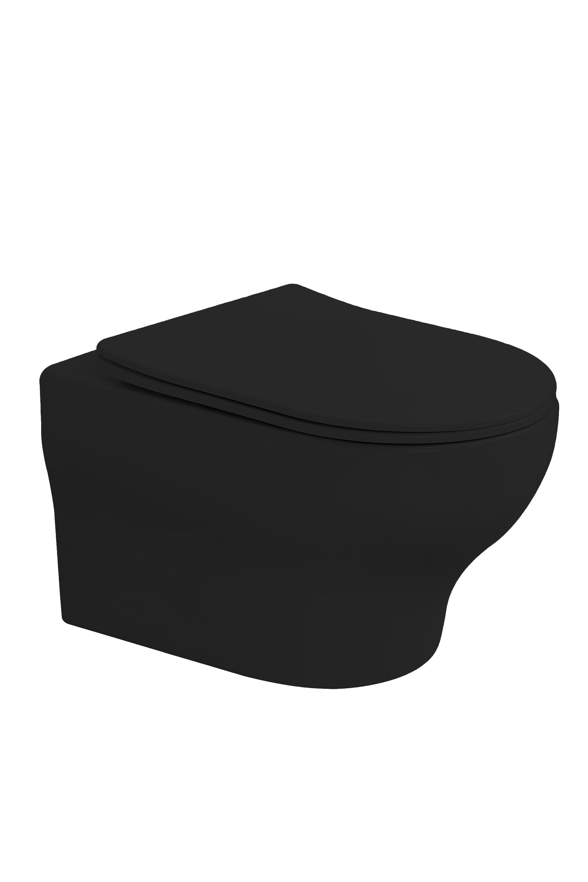 Унитаз подвесной FIORE Белый матовый c крышкой, функция Торнадо