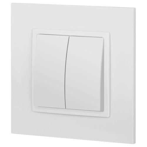 Переключатель перекрестный 2-кл. Elegance 14-1112-01М 250В 10АХ бел. матов. Эра Б0065795