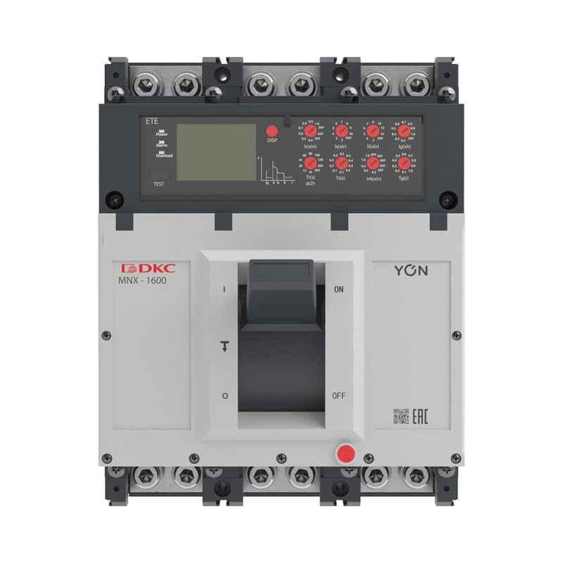 Выключатель автоматический 3P 800А 100кА pro MNX1600H при AC415V расцепитель ETE YON MNX1600H3PETE0800